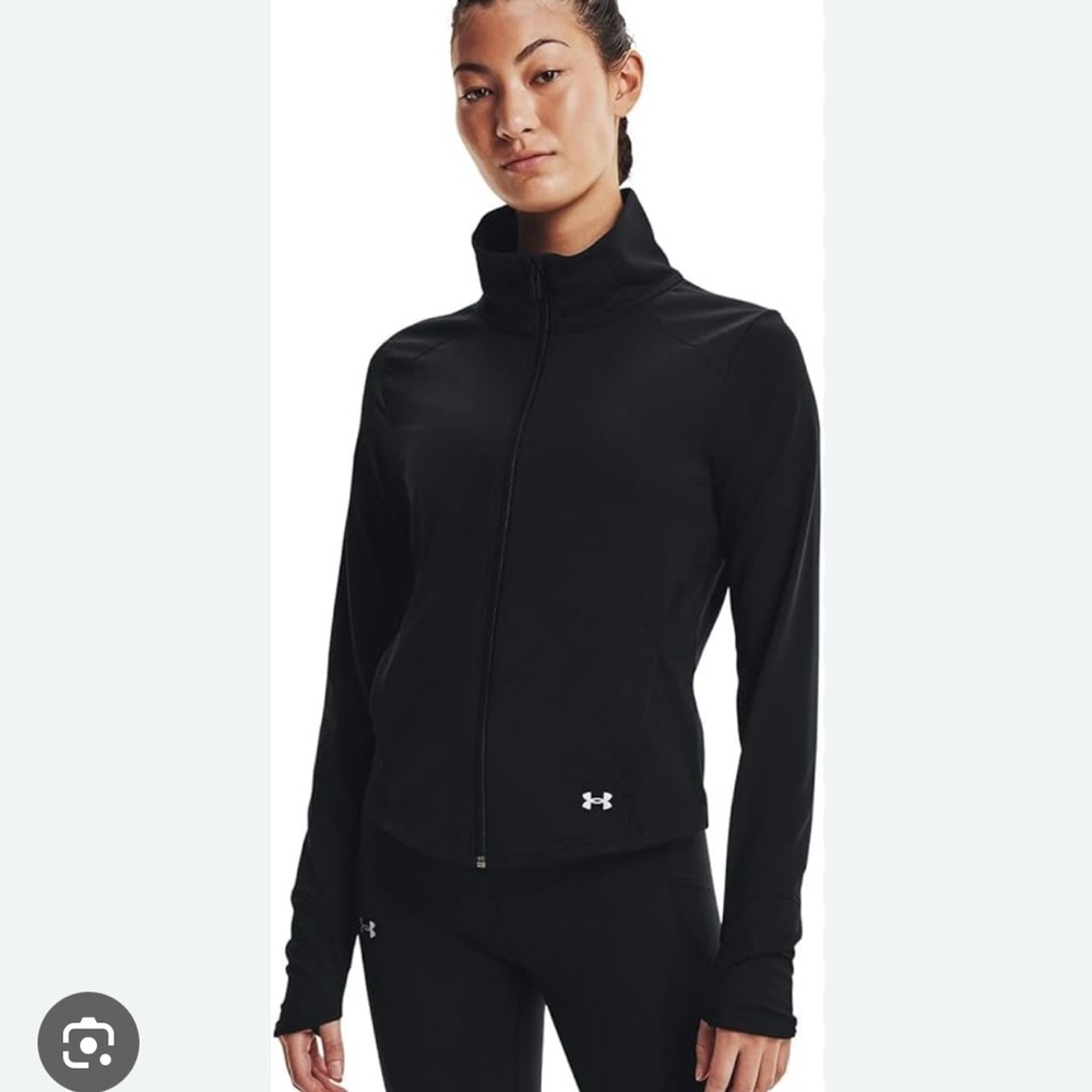 Under Armour Blue Utility Jacket with High Collar and Stretch Fabric